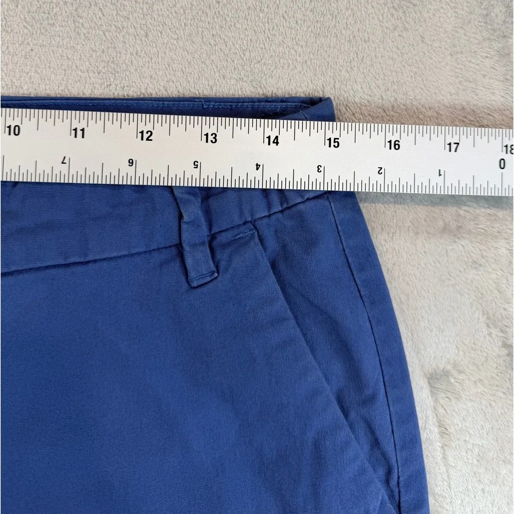 Patagonia Womens Cropped Pants Chino Organic Cotton Spandex Blue 8 - Picture 4 of 10
